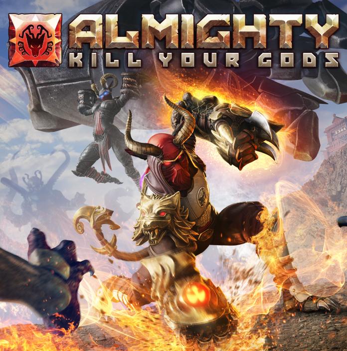 Animated shot from Almighty: Kill your Gods showing warrior fighting.