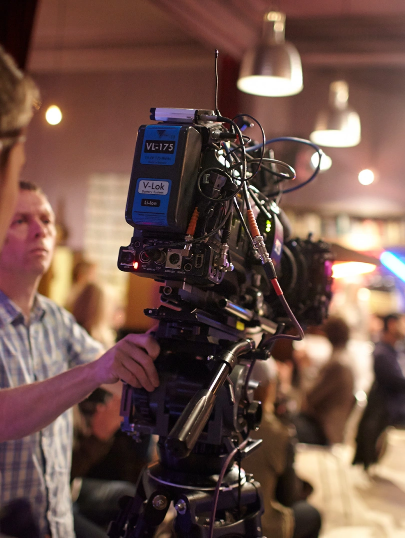 Studio filming Fiction Factory Cardiff Bay South Creative Industries Sector